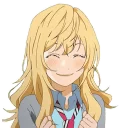 😊 emoji Kaori Miyazono by @rian95 Telegram sticker 17 of 120
