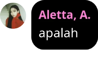Sticker from Aletta punya