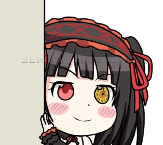 👀 emoji Chibi Kurumi ➜ @animee_stickers Telegram sticker 8 of 33