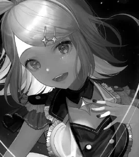 🖤 emoji Dark Anime girls [ @Cutie_Riya ] Telegram sticker 21 of 28