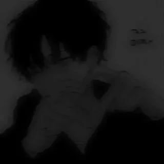 ♦️ emoji [ @Cutie_Riya ] [Dark Anime boy] Telegram sticker 19 of 36