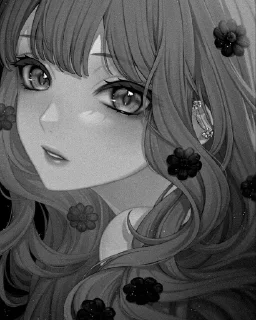 🖤 emoji Dark Anime girls [ @Cutie_Riya ] Telegram sticker 24 of 28