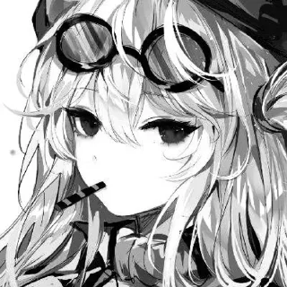 🖤 emoji Dark Anime girls [ @Cutie_Riya ] Telegram sticker 18 of 28