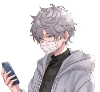 ♦️ emoji [ @Cutie_Riya ] [ Anime boy♦️ ] Telegram sticker 8 of 70