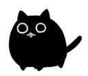 😽 emoji 貓咪黑黑 Telegram sticker 24 of 46