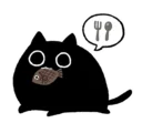 😄 emoji 貓咪黑黑 Telegram sticker 9 of 46