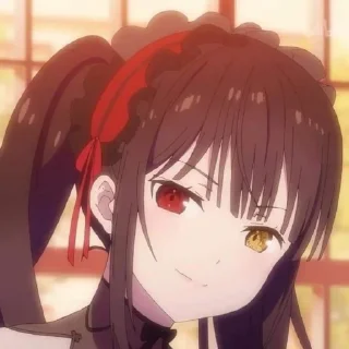 ❤️ emoji Kurumi Tokisaki @AnimStick Telegram sticker 7 of 45