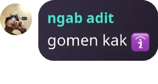 Sticker from punya adit