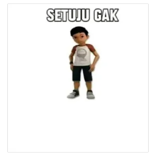 Sticker from adit setuju gak