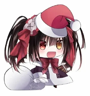 ♨️ emoji Kurumi tokisaki chibi × @voidstickers Telegram sticker 5 of 22