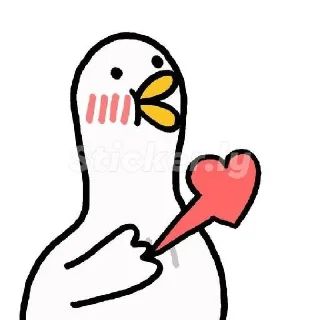 😍 emoji Angsa 🦢 Telegram sticker 5 of 28