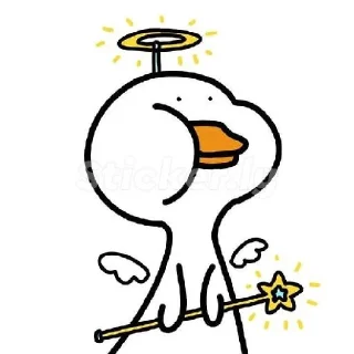😇 emoji Angsa 🦢 Telegram sticker 9 of 28