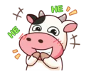 😁 emoji Momo Cow 3 Telegram sticker 7 of 19