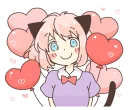 ❤ emoji ねこみみっこネココ2 Telegram sticker 6 of 40