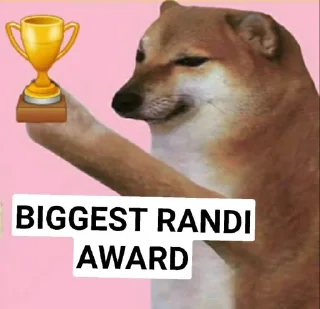 🏆 emoji Doge Awards Telegram sticker 9 of 44