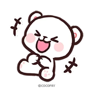 🤣 emoji @Opstickerpacks ✨Milk Mocha 💖 Telegram sticker 10 of 80