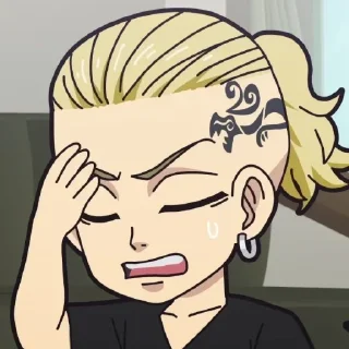 😩 emoji Chibi revengers @stickers_clan Telegram sticker 17 of 31