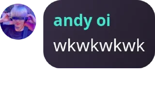 Sticker from andy oi