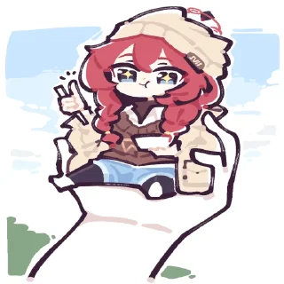 👍 emoji 小塗真纪 Telegram sticker 2 of 31