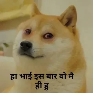 😓 emoji Hindi Cheems @ManasTheKing Telegram sticker 5 of 75