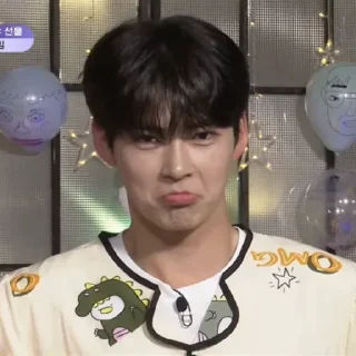 😕 emoji @Qvanrui's pack. [Sung Hanbin] Telegram sticker 18 of 41