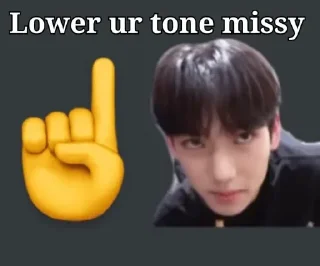 ☝ emoji @Qvanrui's pack [Han Yujin] Telegram sticker 12 of 42