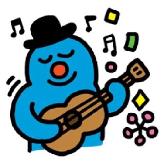 💬 emoji 블루 &amp; 옐로 By @KakaoEmoticon Telegram sticker 7 of 40