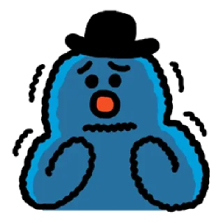💬 emoji 블루 &amp; 옐로 By @KakaoEmoticon Telegram sticker 10 of 40