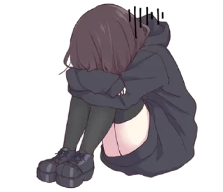 Sticker from Menhera-chan. EN @waesticker