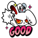Sticker from Bloody Bunny @Amirul_zaimi