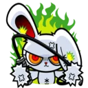 😐 emoji Bloody Bunny @Amirul_zaimi Telegram sticker 20 of 43