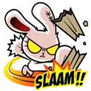 🤜 emoji Bloody Bunny @Amirul_zaimi Telegram sticker 15 of 43