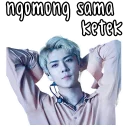 😛 emoji Sehun EXO by @wontae Telegram sticker 5 of 10