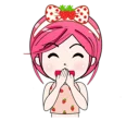🙊 emoji strawberry lady Telegram sticker 4 of 40