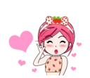🤘 emoji strawberry lady Telegram sticker 13 of 40
