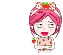 😏 emoji strawberry lady Telegram sticker 10 of 40