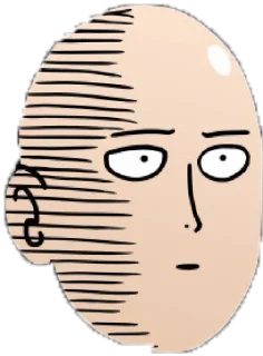 😶 emoji Saitama's Head (@NepthanCreation) Telegram sticker 5 of 41