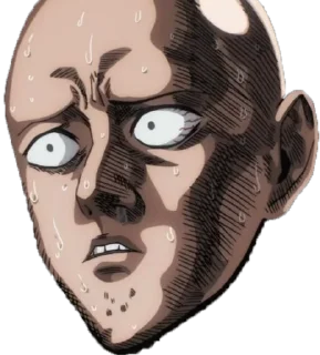 😧 emoji Saitama's Head (@NepthanCreation) Telegram sticker 21 of 41
