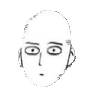 😰 emoji Saitama's Head (@NepthanCreation) Telegram sticker 11 of 41