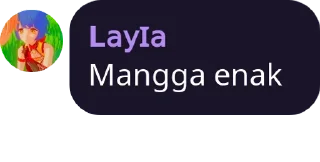 Sticker from layla suka mie ayam
