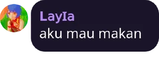 Sticker from layla suka mie ayam