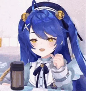 1️⃣ emoji 泛二次元 @zhaxia_cn Telegram sticker 22 of 120