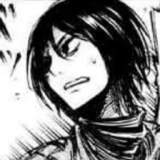 🗞 emoji ⋆ ࣪🗞 ִֶָ Mikasa お @Cupidreams ٭࣭ ٠ 𓆪 Telegram sticker 16 of 60