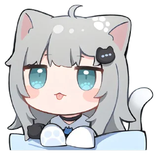 ⚪️ emoji @mtmao Nachoneko! Telegram sticker 10 of 24
