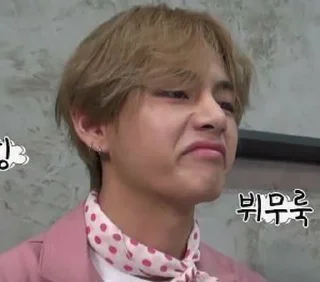 😘 emoji Taehyung meme @VANTEKING'S Telegram sticker 2 of 41