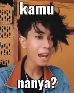 Sticker from kamu nanya? aowkawok