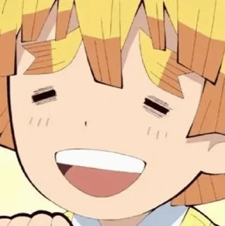🧡 emoji Zenitsu @stickers_clan Telegram sticker 6 of 33
