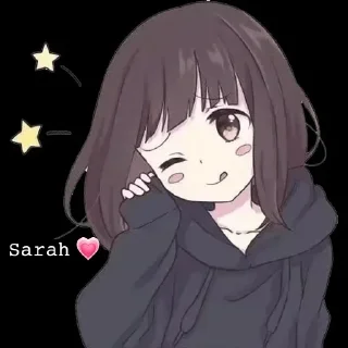 😉 emoji Sarah Telegram sticker 8 of 39