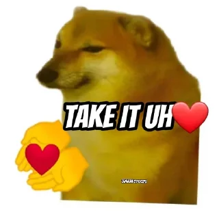 ❤️ emoji Cheems Telegram sticker 4 of 29