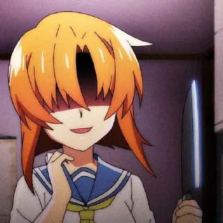 Sticker from Higurashi @TikelAnimeXixixi